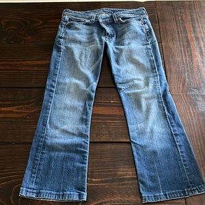 Seven for all Mankind Flynt crop jeans, size 31. Excellent condition.